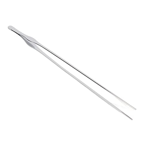 Handling Tools Proof Stainless Steel Reptile Feeding Tong Amphibian Handling Tool for Aquarium Plants and Reptiles Long Aquarium Tweezer Professional Rust Terrarium (Straight Tweezers)