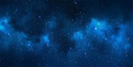 24X16IN Starry Aquarium Background, Art Starry Fish Tank Decorations Background, with 8 EVA Double-Sided Tape - color: Star, size: 24X16in/60X40cm