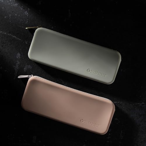 DIVERSEBEE Soft Silicone Pencil Case, Aesthetic Pencil Pouch with Zipper, Cute Pen Bag for School, Bible Journaling Supplies and Accessories, Pencil Organizer (Pistachio) - color: Pistachio