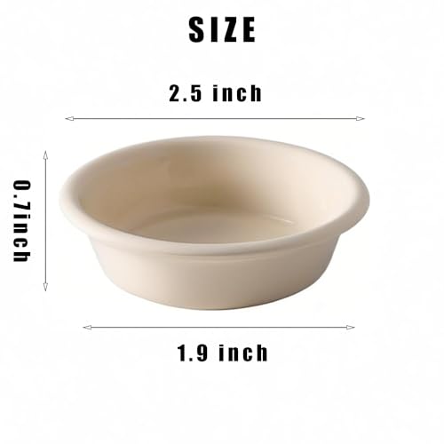 100Pcs 1oz Biodegradable Crested Gecko Food Cups fit Reptile Food Dish or Water Bowl