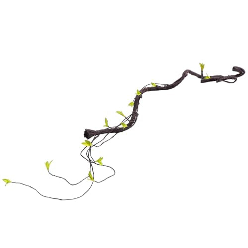 PRETYZOOM Artificial Vine Climbing Plant for Reptile Habitat Decor, 100cm Bendable Simulation Rattan Fake Vines for Pet Terrariums and Exotic Jungle Enclosures