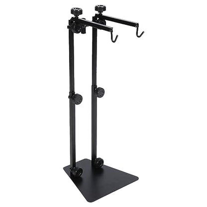 Reptile Lamp Stand, Reptile Light Stand, Reptile Heat Lamp Stand, Multipurpose Double Hook Adjustable Terrarium Metal Light Stand for Reptile Terrarium Tank