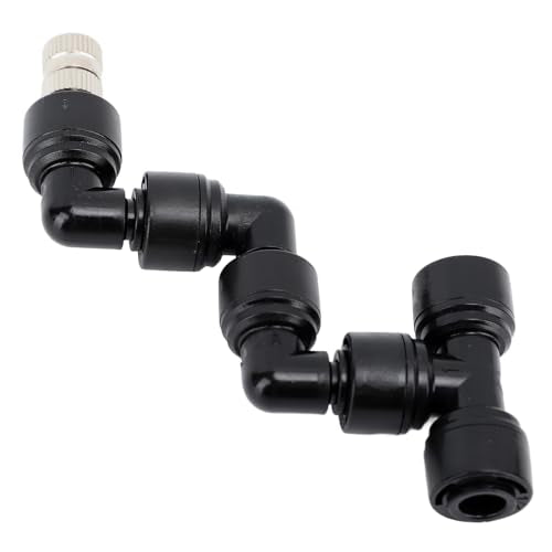 flexman Reptile Mister Nozzles, 360 Degrees All Direction Coverage Embedded Reptile Misting Nozzles for Mist Cooling System Greenhouse Courtyard for Outdoor Patio Poolside, Camping