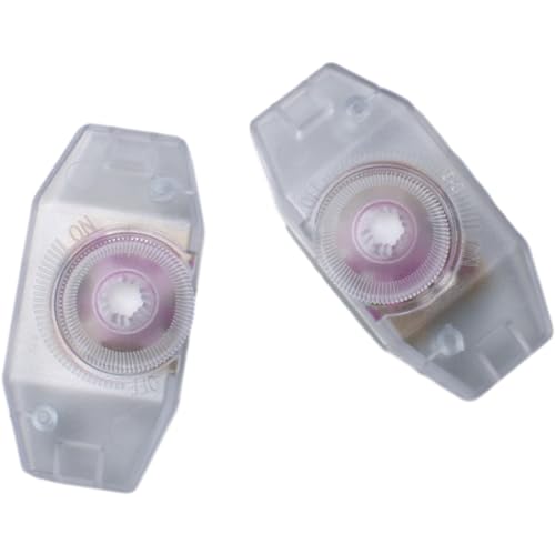 2pcs Plastic AC Inline Dimmer Transparent Rotary Cord Switch Slide Control Lamp Dimmer