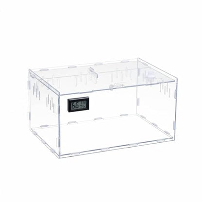Transparent Reptile Enclosure Through Quality Clear Reptile Habitat Secure Latch Clear Acrylic Terrarium for Arachnid Enthusiasts, 30-20-15 W - style: 30-20-15 W