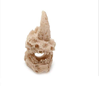 Driak 3pc Resin Rhino Skull Rhino Decor Aquarium Decoration Fish Tank Decorations Reptile Fish Tank Terrarium Decor Reptile Hide Fish Hideout Aquarium Decor