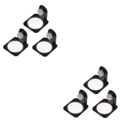 DOITOOL 6pcs Reptile Feeder Bowl Solid Construction Food Tary Stable Suction Cup Easy to Clean Multi-Purpose Pet Bowls - color: Blackx2pcs, size: Size 4x2pcs