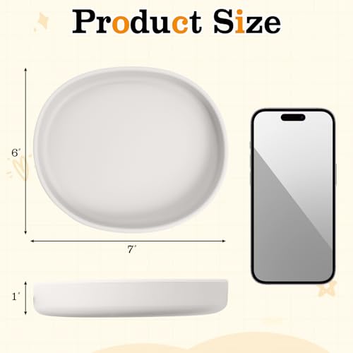 BNOSDM Silicone Dog Food Plate Shallow Dog Bowl Flat Cat Dish 1 Pack Small Puppy Plates for Small Dogs and Cats Whisker Fatigue Pet Feeding Bowls for Dry and Wet Food (Light Grey) - color: 1 Pcs - (Light Grey)