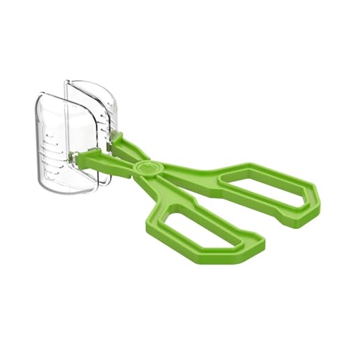 Reptiles Safe Feeding Tongs Clear Creature Catcher for Gentle Handling Ergonomic Grip Easy Maintenances Tool Reptiles Handling Clamp - color: Green, size: H