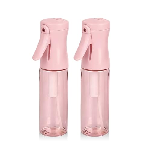 Spray Bottle for Hair, 2 Pack 95ml Small Continuous Water Mist Spray Bottle, Ultra Fine Mist for Face, Hairstyling, Salon, Cleaning, Toners, Hydration & Makeup, Travel Size Leak-Proof Bottles Pink - color: Pink, size: 95ml-2 Pack