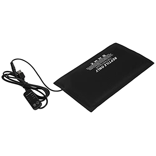 GOWENIC Reptiles Heating Pad, USB Temperature Control Heating Mat for Small Animals, Reptile Heat Pad for Turtles Lizard (Medium Size) - size: Medium Size