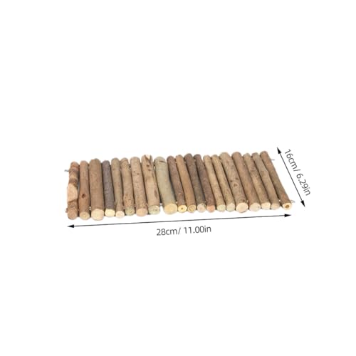 Reptile Hiding House and Solid Wood Shelter Set, Natural Wooden Reptile Hidden Cave with Small and Large Size for Tortoise, Lizard, Hamster, and Small Animal Habitat