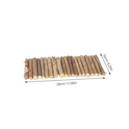 Gadpiparty Natural Solid Wood Reptile Hiding House and Fence Set Small and Large Sizes Shelter for Tortoise Hamster Lizard and Small Pet Reptiles Suitable for Terrariums