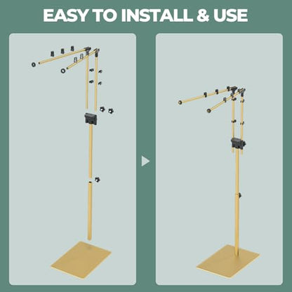Dual Reptile Light Fixture with Dual Lamp Stand
