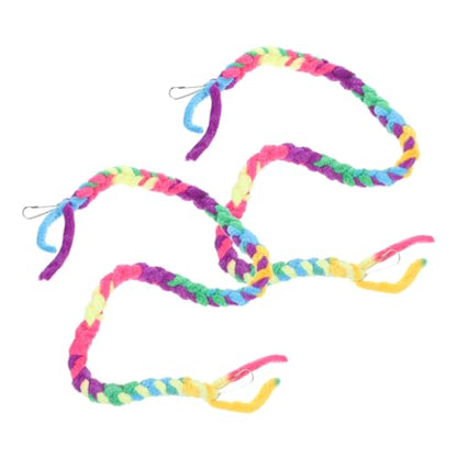 Mipcase 2pcs Crab Climbing Rope and Terrarium Vines Natural Habitat Accessories for Lizards Geckos and Snakes for Pet Tanks and Reptile Environments
