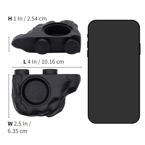 Pangea Black Silicone Gecko Feeding Ledge & 100 .5oz Small Plastic Food & Water Cups Bundle