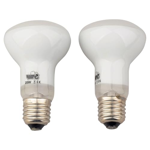 LUCKY HERP Reptile Basking Spot Lamp,Daylight Heat Bulb,2-Pack (25W)