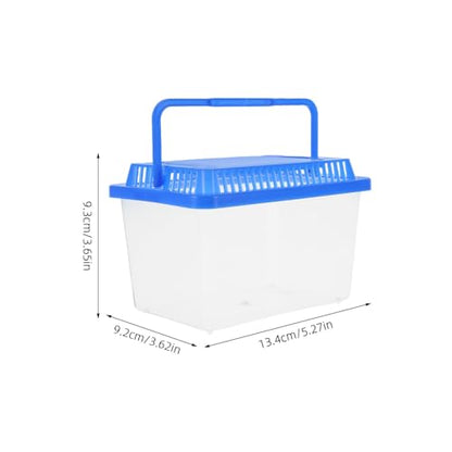 Yardwe 8pcs Turtle Habitat - Portable Clear Aquatic Pet Reptile Box with Lid Large Plastic Carrier Enclosure for Spider Tortoise Gecko Snake Transport Bin for Outdoor Use