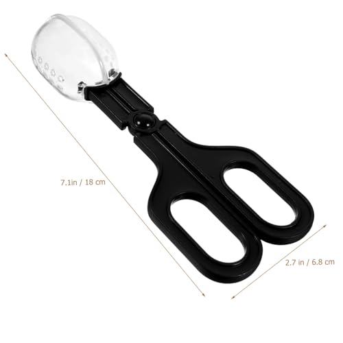 YARNOW 3pcs Multi-use Small Animal Poop Scoop Plastic Scissor for Hamster Supplies Scientific Grip for Safety