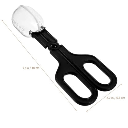 YARNOW 3pcs Multi-use Small Animal Poop Scoop Plastic Scissor for Hamster Supplies Scientific Grip for Safety