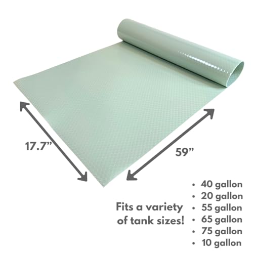 Tank Liner, 17.7" x 59", Reptile Terrarium Substrate Mat Carpet Bedding, Enclosure Liner for Bearded Dragon Leopard Gecko Lizard Tortoise Snake (Turquoise) - color: Turquoise
