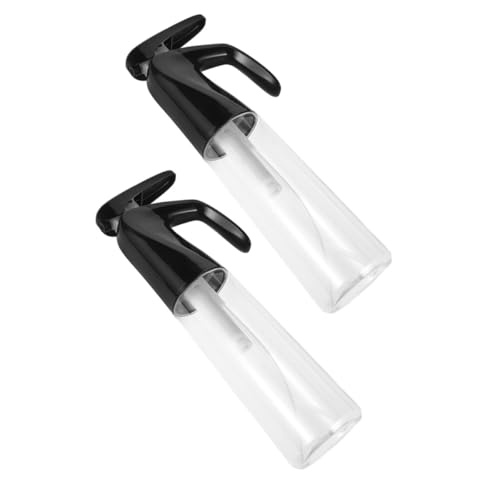 Refillable Continuous Spray Bottles 2pcs 200ml Plastic Fine Mist Water Mister for Hair Styling Plant Care and Skin Hydration