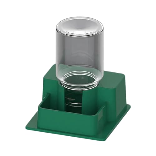 Reptile Auto Refill Water Dispenser, Quiet Operation Clear Monitor for Turtles, Lizards & Pets - color: Dark green
