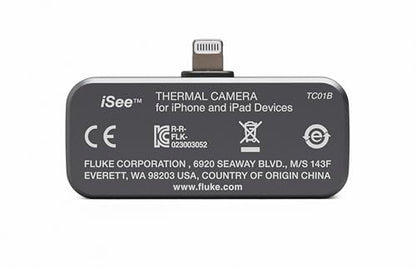 Fluke TC01B 25Hz - iSee Mobile Thermal Camera for iOS Smartphones, Temperature Range up to 1022°F | 25Hz, 256 x 192 Pixel Resolution, Temperature Range up to 1022F - style: iOS