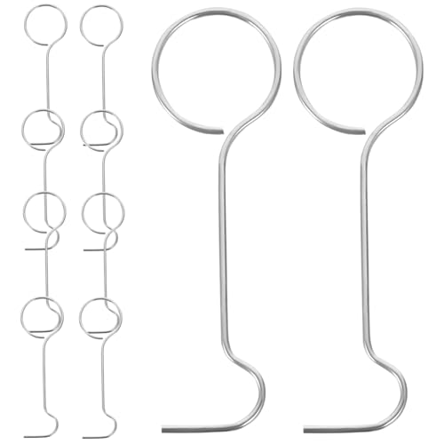 LABRIMP 25pcs Floor Drain Handle Hook Drainage Sink Water Floor Grate Remove Tool Removal Hook Grate Removal Tool Stainless Steel