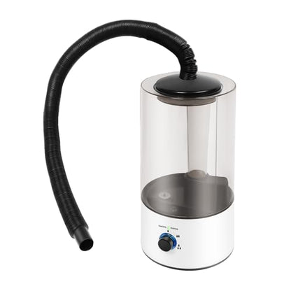 4L Reptile Humidifier Fogger Mister for Tank Terrarium, 3 Spray Levels Cool Mist, Ultrasonic Fogger with Adjustable Hose Misting System, Large Capacity Foggers for Snake, Gecko, Frog