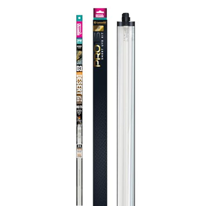 Arcadia LumenIZE ProT5 Reptile Light Fixture Kit 36" Long 39 Watts 12% UVB Desert – Smart UVB Light for Reptiles, Turtles, Snake, Bearded Dragon Lamp, Long Lasting Easy to Use Professional Lighting