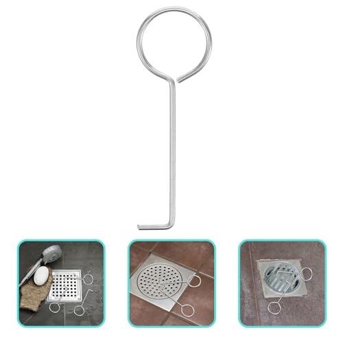 10pcs Stainless Steel Floor Drain Grate Hooks Bathroom Drain Removal Tool Tub Strainer Lifting Hooks for Shower and Sink Maintenance