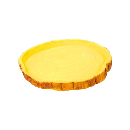 Reptile Feeding Dish, Water Dish Food Bowl,PVC Rock Reptile Feeding Terrarium Corner Bowls for Bearded Dragon Lizard Frog Gecko Tortoise Hermit Crab Snail,Crested Geckos Tank Accessories (C) - color: C