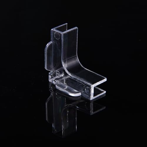 Hipanda Aquarium Hood Fish Tank top Cover, Terrarium lid Plastic Grid with 4-Piece Set Corner Protectors. Prevents Jumping (Fit 8MM/0.3inch Glass) - size: Fit 8MM/0.3inch Glass