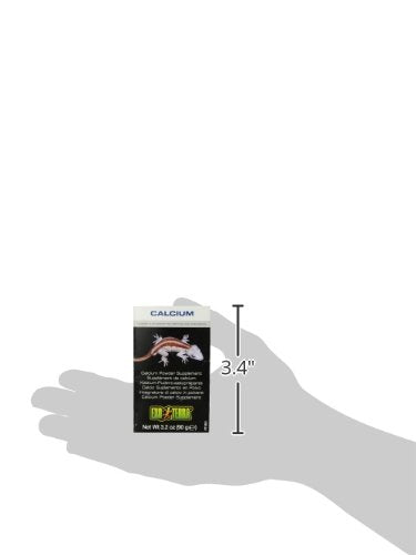Exo Terra Calcium Powder Supplement for Reptiles and Amphibians, 3.2 Oz., PT 1851 (Pack of 2) - size: 3.2 oz. (Pack of 2)