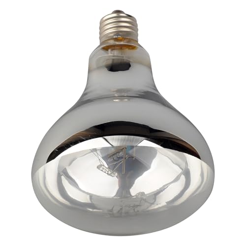 Sundew 125W Reptile Mercury Vapor Bulb, 120V E26 Base, Coated Glass UVA/UVB Basking Lamp, R36 (115mm)