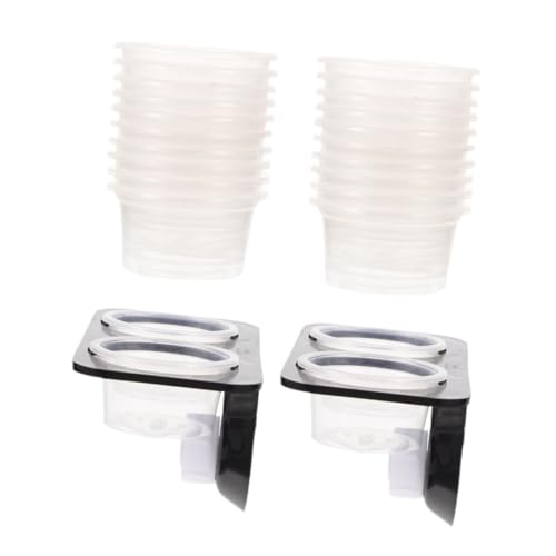 BESPORTBLE 1set Gecko Feeder and Water Dish Suction Cups Versatile Reptile Tank Accessories Easy to Clean Feeding Dishes for Lizards and Other Reptiles Random Set