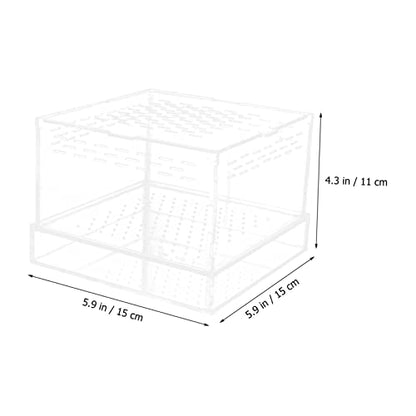 BESPORTBLE Feeding Case Hatching Container Lid for Spider Scorpion Versatile Breeding Box for Reptiles Snails and Habitat for Jumping Spider Tarantula and Reptiles