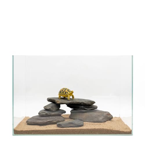 Aquarium Rocks Stream Turtle Platform Natural Slate 3-8 inches Basking Rock for Aquarium Decoration Turtle Tanks Amphibian Reptile Terrariums-10lb - size: 10lb(3-8inch)