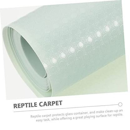 Yardwe Reptile Carpet Liner for Terrarium Bedding Eva Mat for Bearded Dragons Snakes Lizards Turtles Leak Soft - color: Light Green