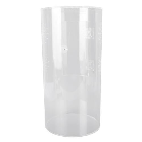 Focket Acrylic Reptile Enclosure, Tall Arboreal Terrarium with 360 Degree Visibility Leak Proof Base Optimal Ventilation, Front Opening Spider Enclosure with Secure Latch for Jumping