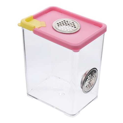 BESPORTBLE 1pc Acrylic Reptile Feeding Box Ventilation Pet Breeding Habitat Safe and Comfortable Terrarium for Spiders and Other Pets Approx Color Varies