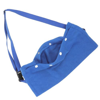 Amosfun Reptile Travel Carrier with Adjustable Strap, Portable Blue Small Animal Sling Bag for Bearded Dragon, Lizard, Guinea Pig Outdoor Use