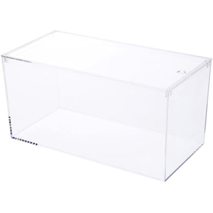 Pioneer Plastics 083CAQUA Clear Micro Habitat Terrarium, Tarantula Enclosure, Desktop Aquarium, 7.75" W x 3.75" D x 3.75" H, Pack of 2