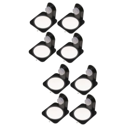 DOITOOL 8pcs Reptile Water Bowl Feeding Dish for Lizard and Other Reptiles Easy to Clean Space-Saving Design Black Color for Terrariums and Aquariums - color: Blackx2pcs, size: Size 2x2pcs
