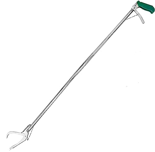 IC ICLOVER Snake Tongs, Upgrade 60 Inch Extra Long Snake Grabber Professional Heavy Duty Reptile Rattle Snake Catcher Wide Jaw Handling Tool with Lock, Non-Slip Grip Handle