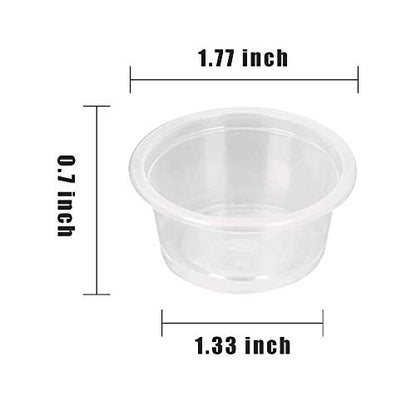 500Pcs Crested Gecko Food Dish, 0.5oz Plastic Reptile Feeding Cups - size: 500Pcs