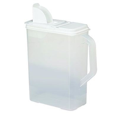 Buddeez Pet Food Storage Containers - 2 Count Bird Seed Dispenser with Pour Tight Lids and Easy Pour Spouts, 8 Qt and 3.5 Qt, Bird Seed Storage for Small and Large Feed, BPA Free