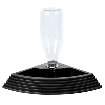 OMEM Reptile Water Fountain Water Dish for Pet Busy Man Needed Items (Black) - color: Black