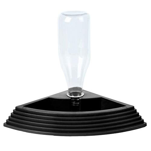 OMEM Reptile Water Fountain Water Dish for Pet Busy Man Needed Items (Black) - color: Black